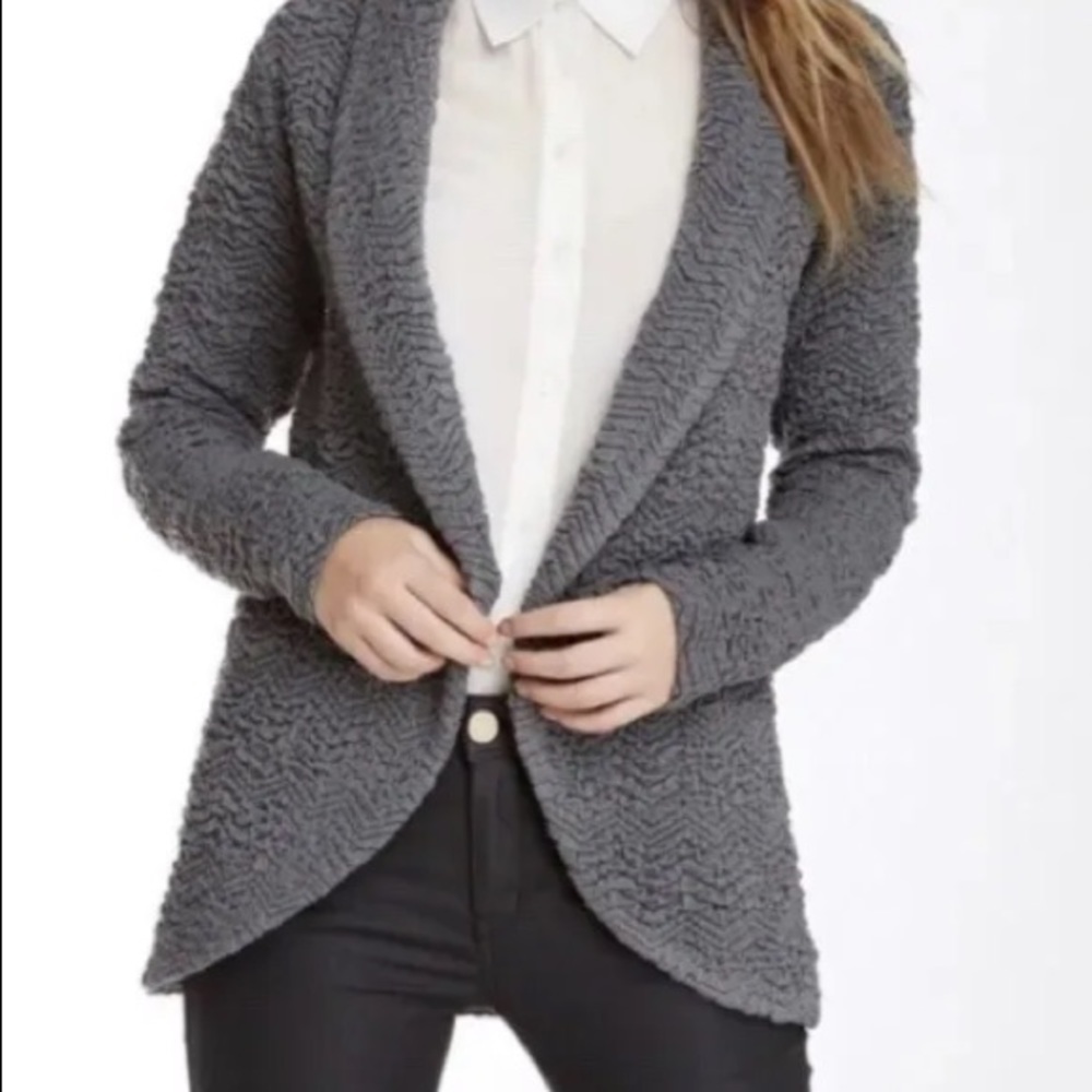 Three Dots Textured Knit Blazer